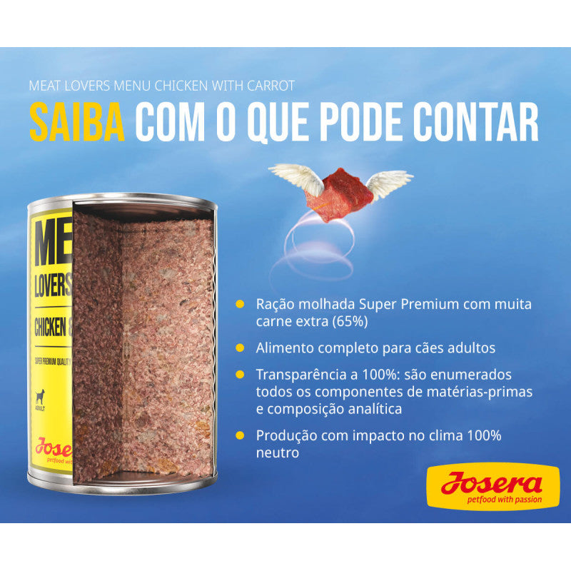 Josera Meat Lovers Menu - Cão Adulto - Patê (Vários Sabores)