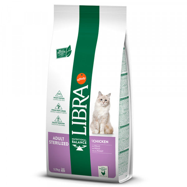 Libra Adult Sterilized - Ração seca para gato adulto esterilizado - Frango