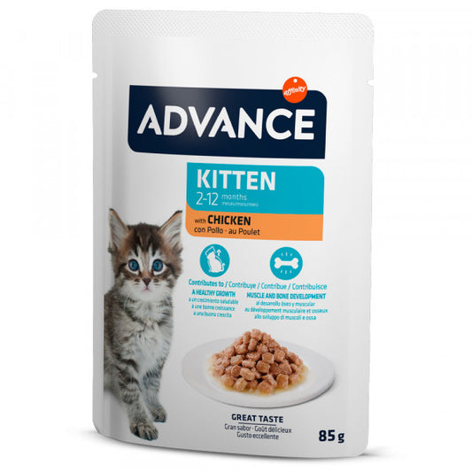 Advance Kitten - Gatinho (Junior) - Patê (Frango)
