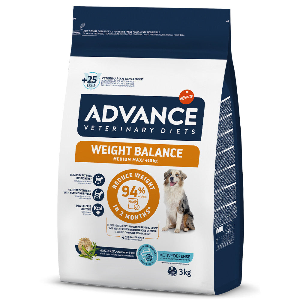 Advance Veterinary Diets Weight Balance Medium/Maxi - Cão Adulto Médio/Grande com Excesso de Peso
