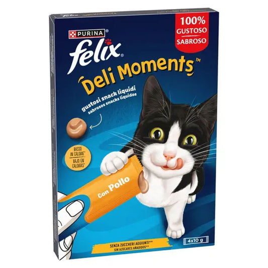 Felix Deli Moments - Snack líquido para gatos (Vários Sabores)