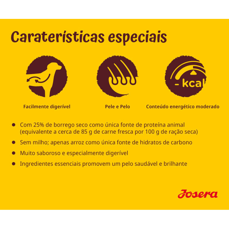 Josera - Ração seca para cão adulto - Borrego e arroz