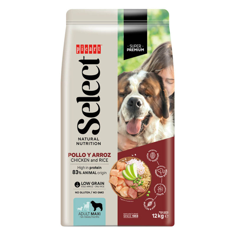 Picart Select Super Premium Cão Maxi Adulto - Frango e Arroz