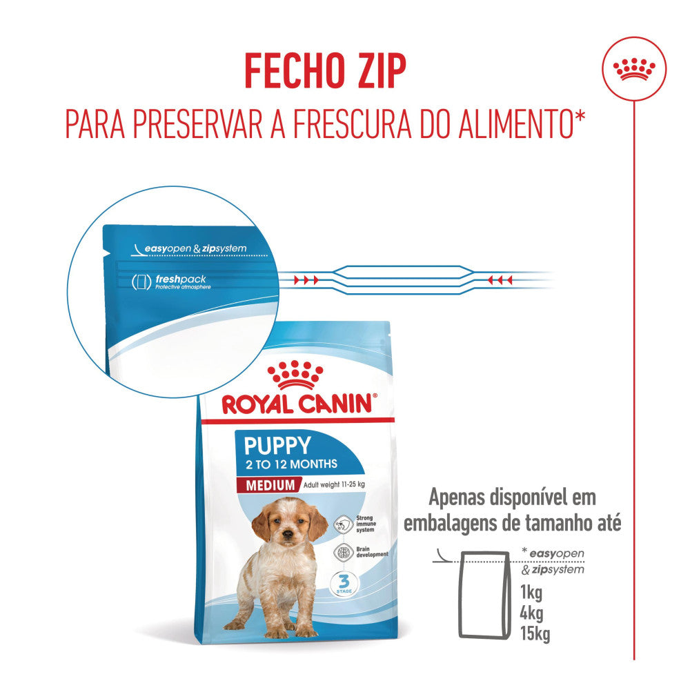 Royal Canin Puppy Medium - Ração seca para cachorro de porte médio