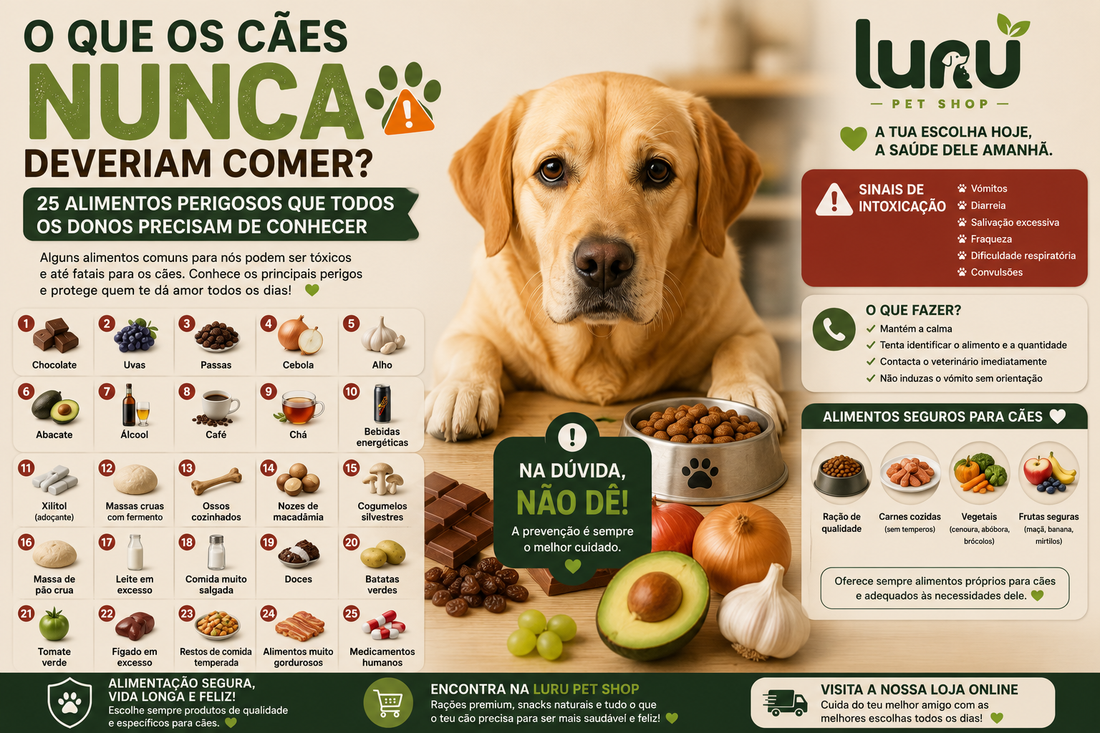 O que os cães nunca deveriam comer? 25 alimentos perigosos que todos os donos precisam de conhecer