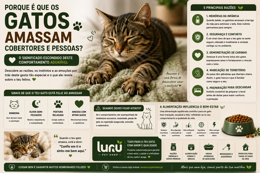 Porque é que os gatos amassam cobertores e pessoas? O significado escondido deste comportamento adorável