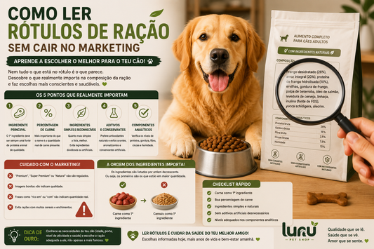 Como ler rótulos de ração sem cair no marketing
