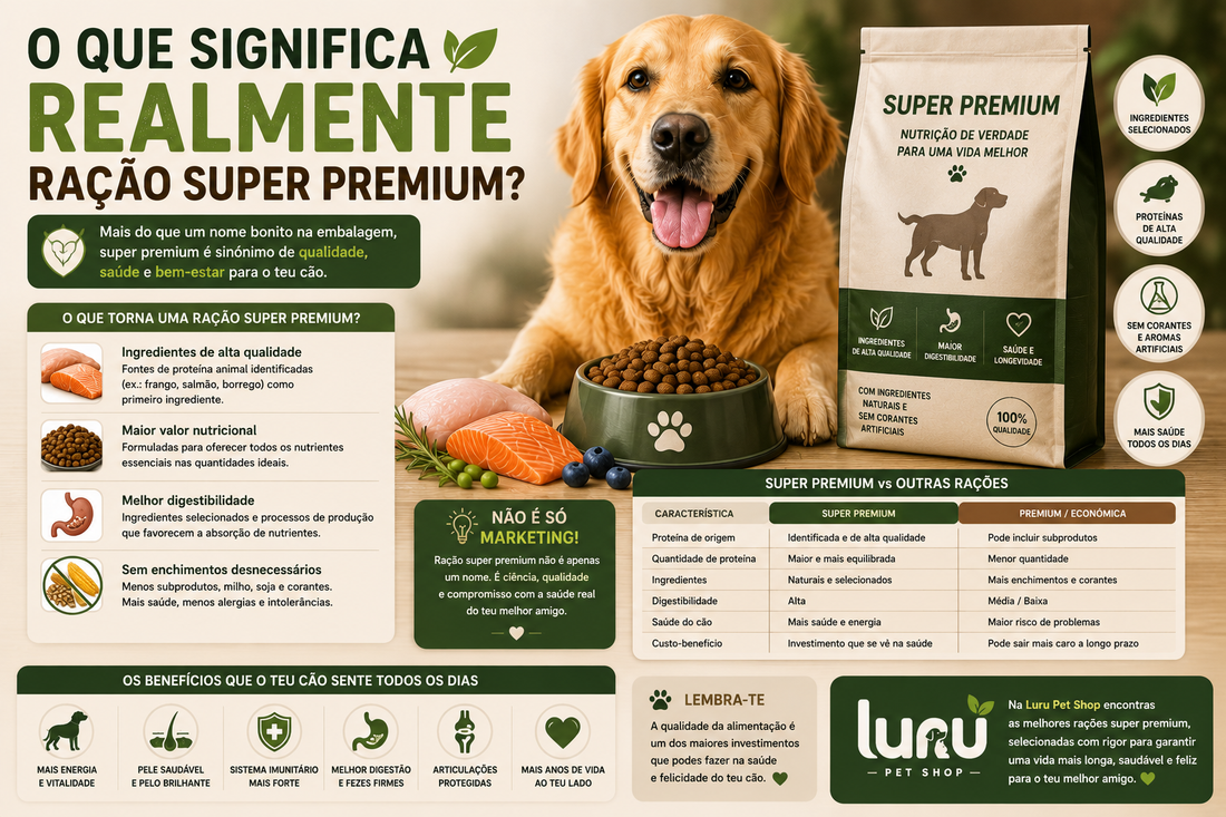 O que significa realmente ração super premium?