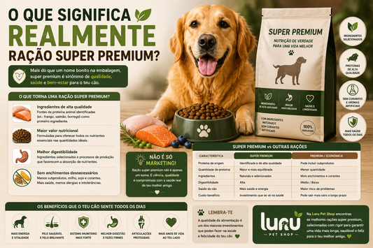 O que significa realmente ração super premium?