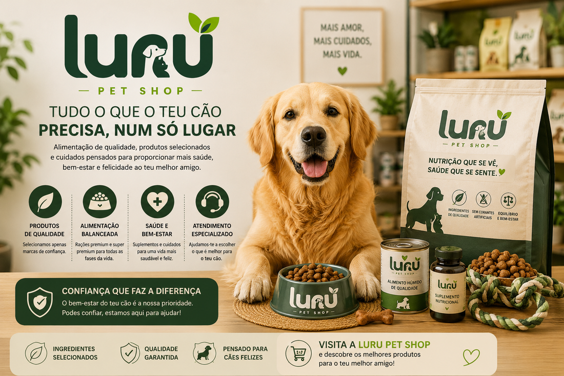 Luru Pet Shop: a tua loja de confiança para a saúde e bem-estar do teu cão