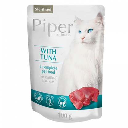 Piper Sterilised - Gato Adulto Esterilizado - Patê (Coelho ou Atum)