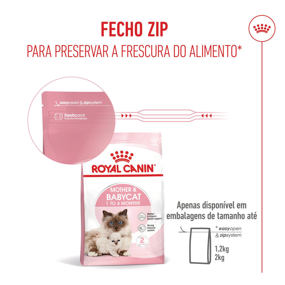 Royal Canin Mother & Babycat - Ração seca para gatinho recém-nascido e gata gestante/lactante