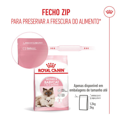 Royal Canin Mother & Babycat - Ração seca para gatinho recém-nascido e gata gestante/lactante