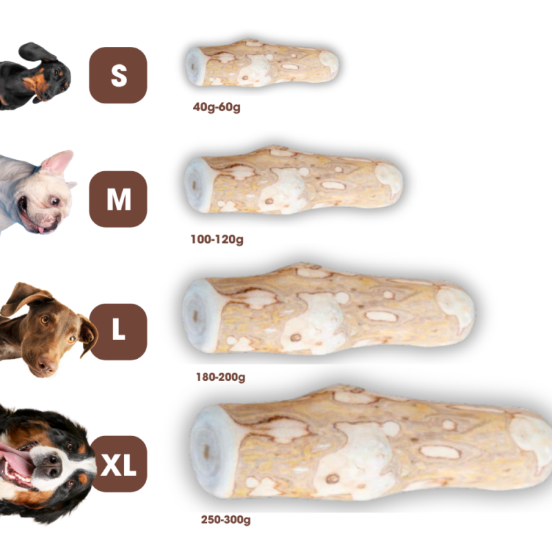 Kaudas Sticks Naturais - Snacks Mastigáveis 100% Naturais para Cães