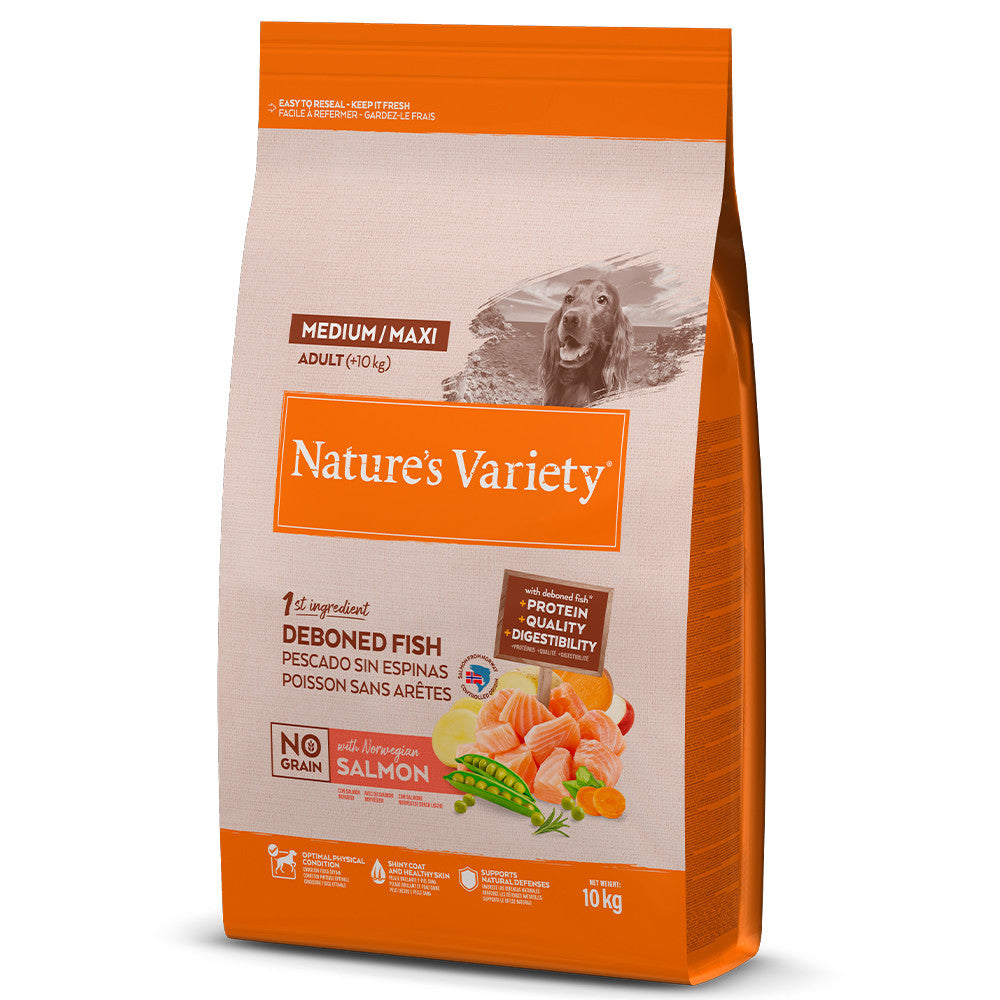 Nature's Variety Original No Grain Cão Adulto Médio/Grande - Salmão