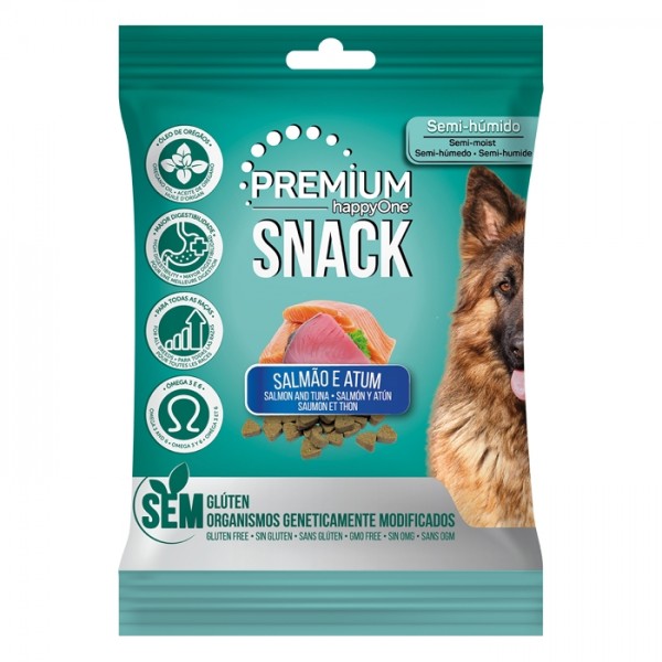 happyOne Premium Snacks - Cão Adulto (Salmão e Atum/Frango/Borrego)