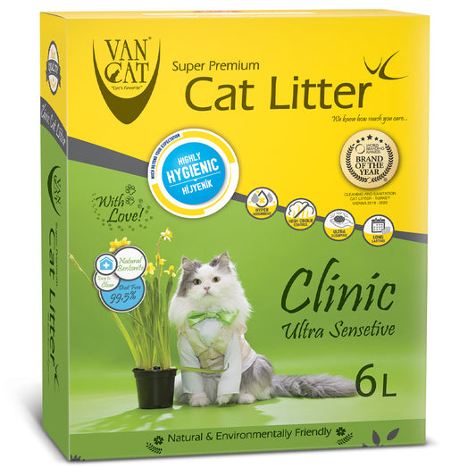Areia Aglomerante Clinic Ultra Sensitive Antibacteriana - VanCat