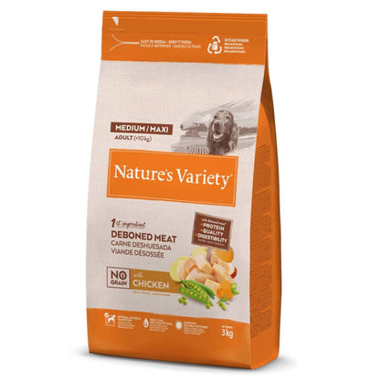 Nature's Variety No Grain Medium/Maxi Adult - Frango