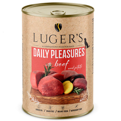 Luger's Daily Pleasures - Cão Adulto - Patê (Vários Sabores)