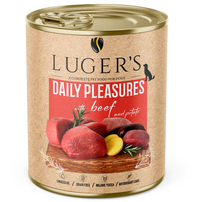Luger's Daily Pleasures - Cão Adulto - Patê (Vários Sabores)