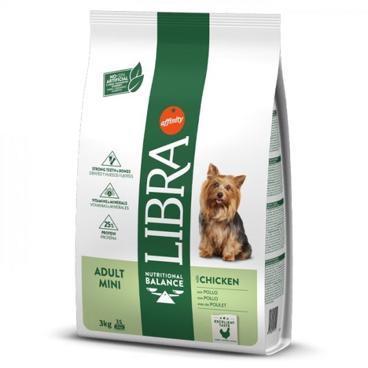Libra Adult Mini - Ração seca para cão adulto pequeno - Frango