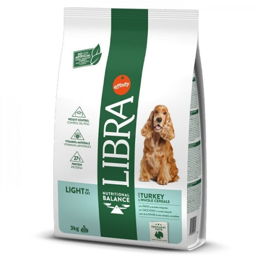 Libra Light - Ração seca para cão adulto com excesso de peso - Peru e cereais integrais