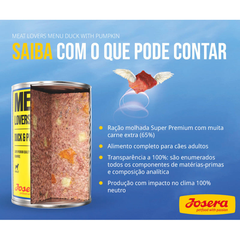 Josera Meat Lovers Menu - Cão Adulto - Patê (Vários Sabores)