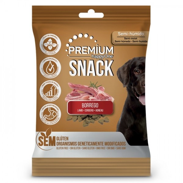 happyOne Premium Snacks - Cão Adulto (Salmão e Atum/Frango/Borrego)