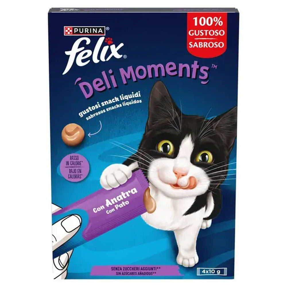Felix Deli Moments - Snack líquido para gatos (Vários Sabores)