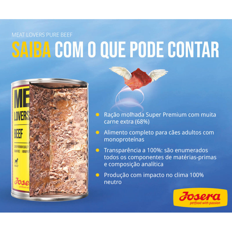 Josera Meat Lovers Pure - Cão Adulto - Patê (Vários Sabores)