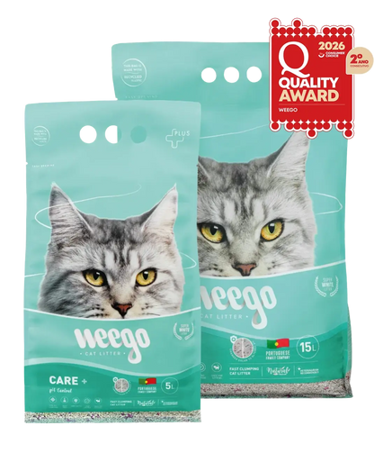 Weego Care+ - Areia Aglomerante com Controlo de pH para Gatos