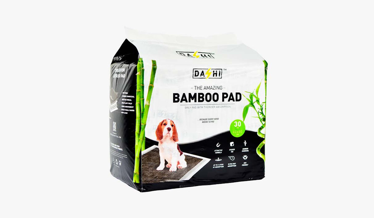 Dashi Bamboo Pads - Resguardos Absorventes para Cães com Carvão de Bambu (Até 2L)