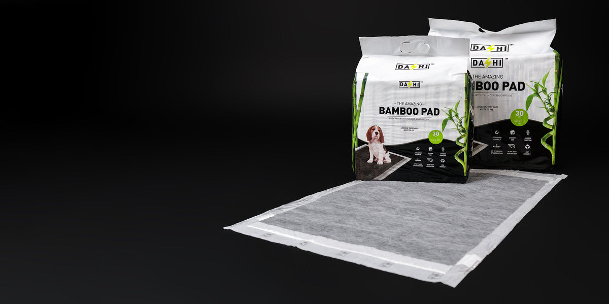 Dashi Bamboo Pads - Resguardos Absorventes para Cães com Carvão de Bambu (Até 2L)
