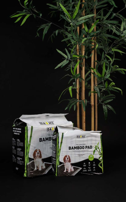 Dashi Bamboo Pads - Resguardos Absorventes para Cães com Carvão de Bambu (Até 2L)