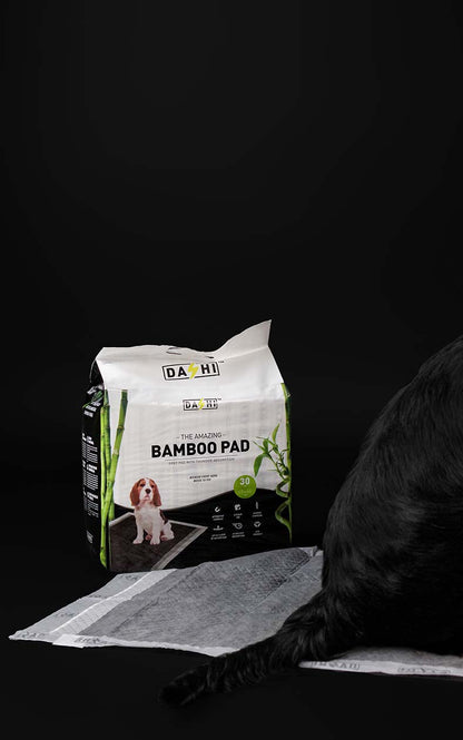 Dashi Bamboo Pads - Resguardos Absorventes para Cães com Carvão de Bambu (Até 2L)