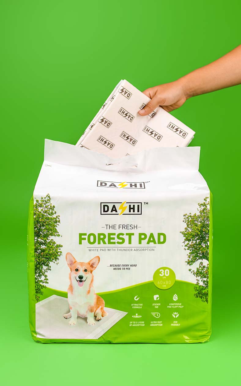 Dashi Forest Pads - Tapetes Absorventes para Cães (Alta Absorção até 2L)