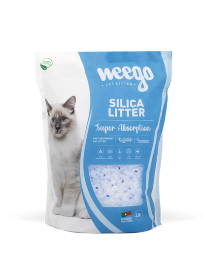 Weego Silica Litter - Areia de Sílica de Alta Absorção para Gatos