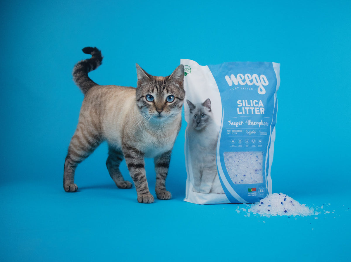 Weego Silica Litter - Areia de Sílica de Alta Absorção para Gatos
