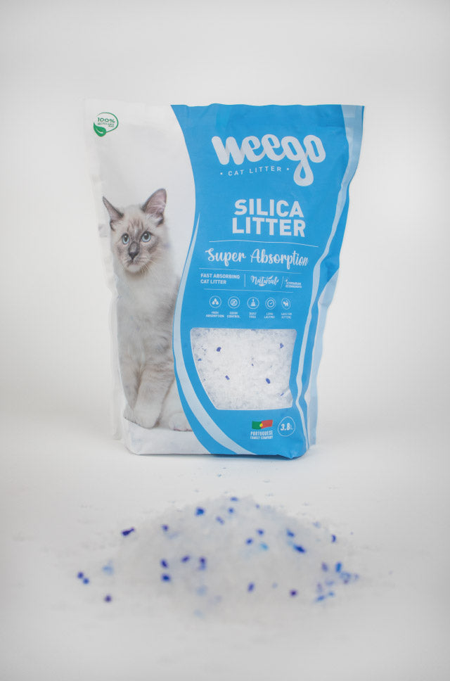 Weego Silica Litter - Areia de Sílica de Alta Absorção para Gatos