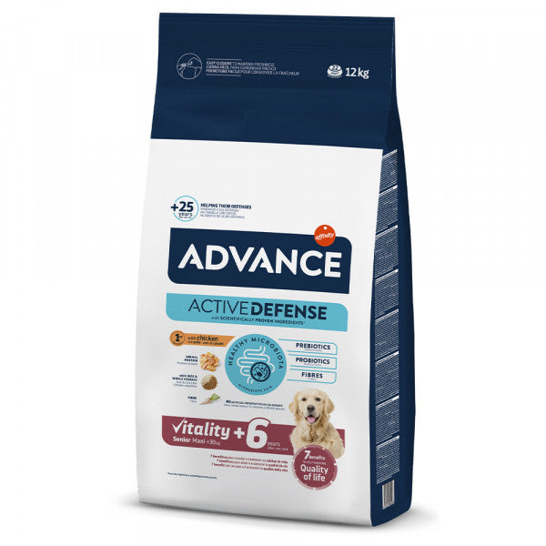 Advance Senior Vitality +6 Maxi - Cão Sénior de Raça Grande