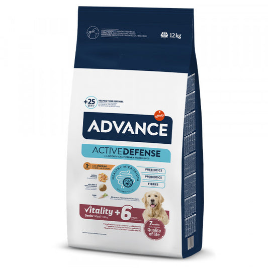 Advance Senior Vitality +6 Maxi - Cão Sénior de Raça Grande