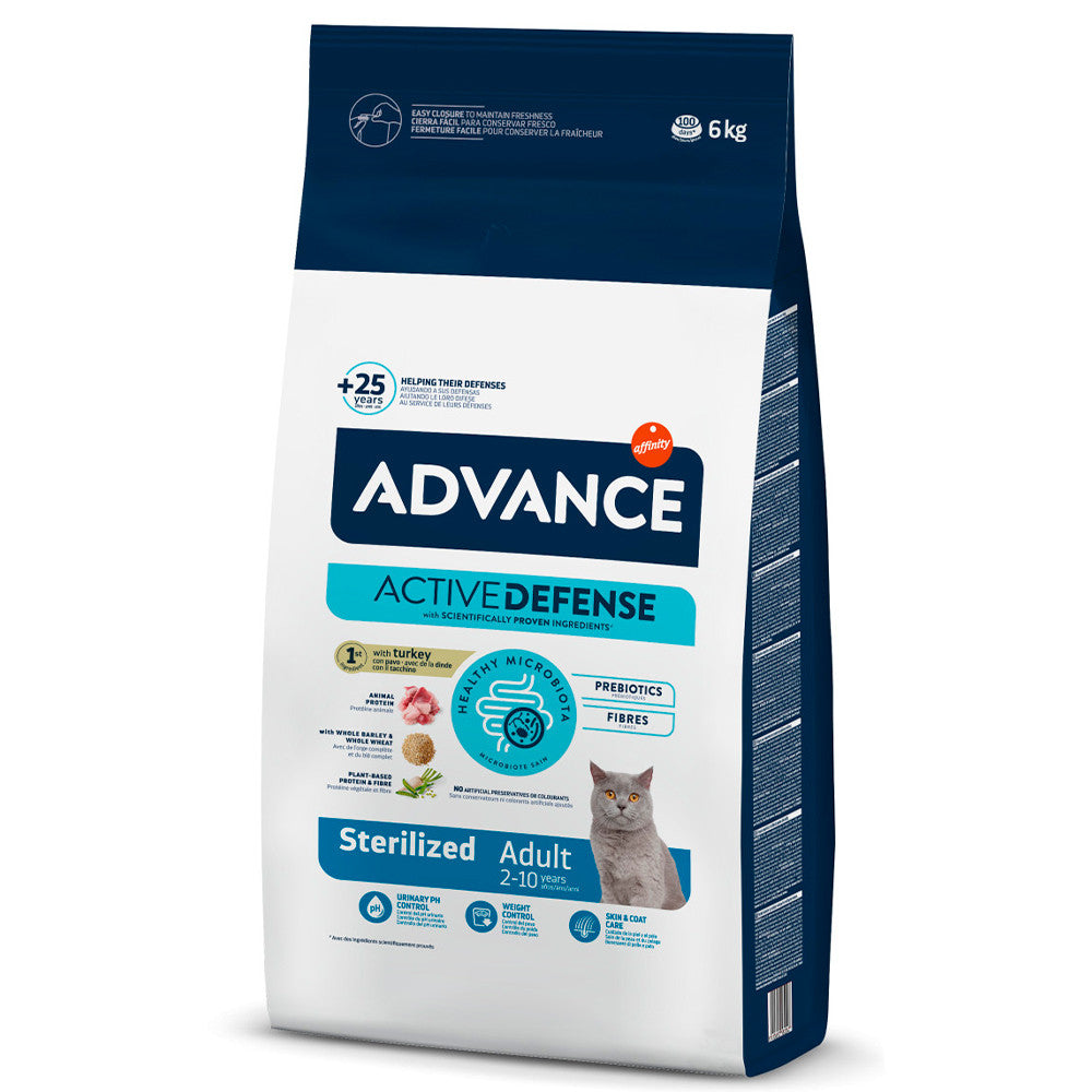 Advance Sterilized Adult - Ração seca para gato esterilizado - Peru e arroz