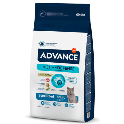 Advance Sterilized Adult - Ração seca para gato esterilizado - Peru e arroz