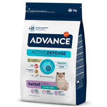 Advance Hairball Sterilized - Ração seca para gato esterilizado para redução das bolas de pelo - Peru e arroz