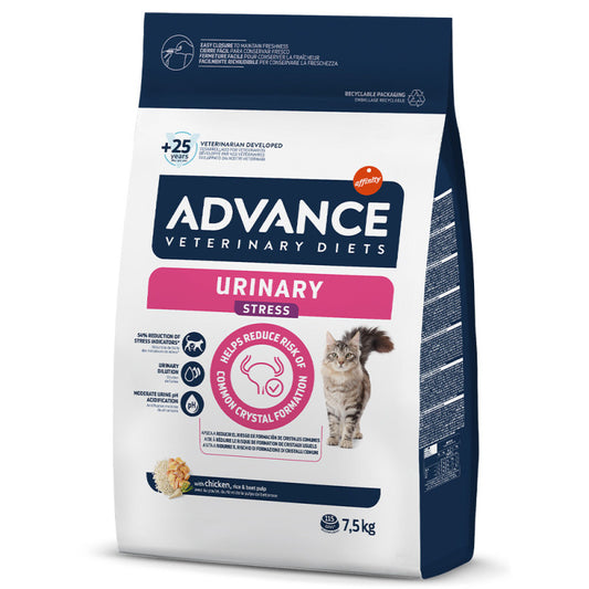 Advance VET Urinary Stress - Ração seca para gato adulto com problemas urinários