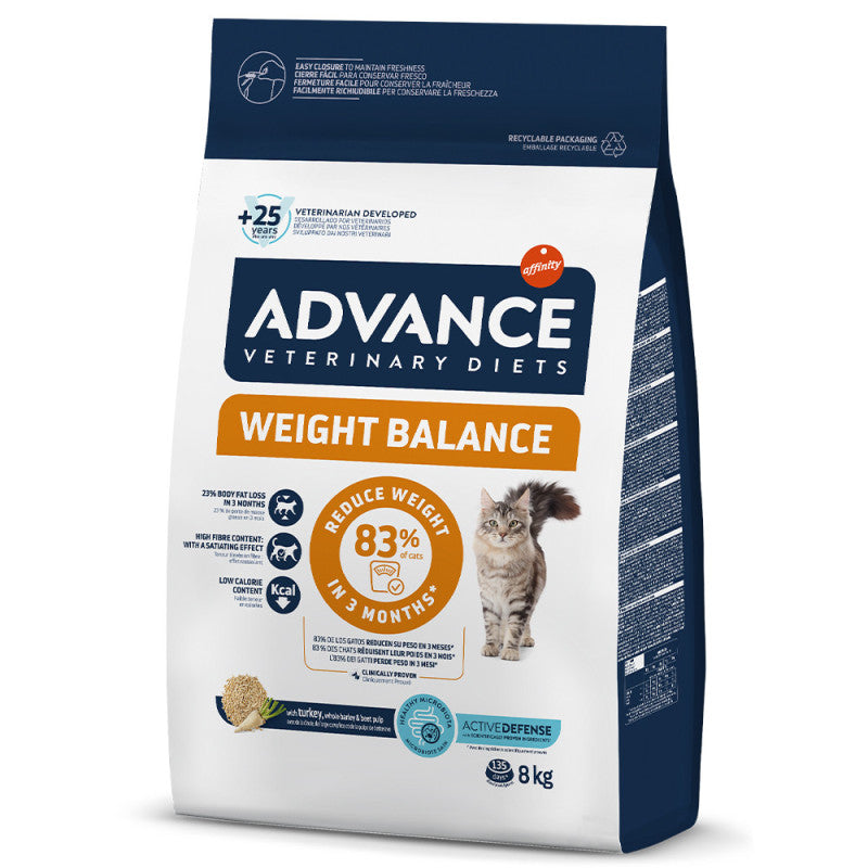 Advance VET Weight Balance - Ração seca para gato adulto com excesso de peso