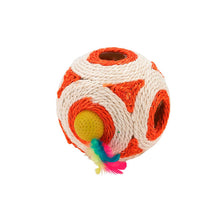 Cubo de Sisal com Bola de Penas para Gatos - Kerbl