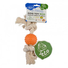 Bola de Borracha Texturada com Corda ECO para Cão - Duvo Plus