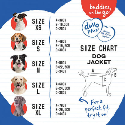 Casaco Impermeável Acolchoado Fluffy para Cão - Duvo Plus