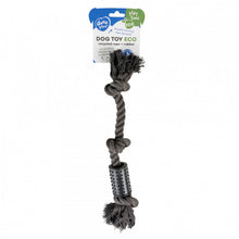 Corda ECO com 3 Nós e Cilindro de Borracha com Picos para Cão - Duvo Plus
